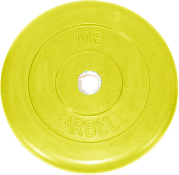 Блин MB Barbell d 51мм 1.25kg Yellow