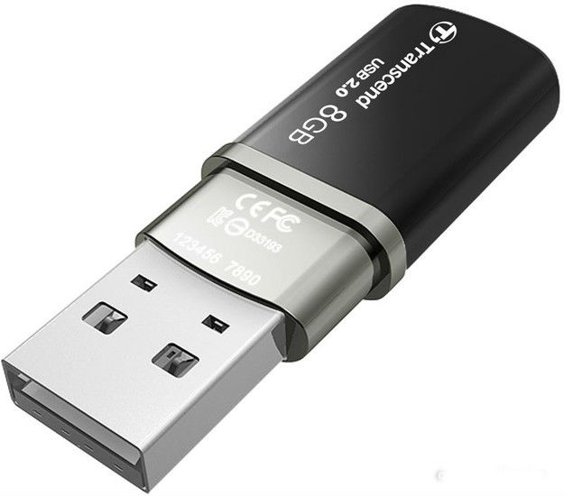 Флешка Transcend 8Gb JetFlash 320K TS8GJF320K USB2.0 черный